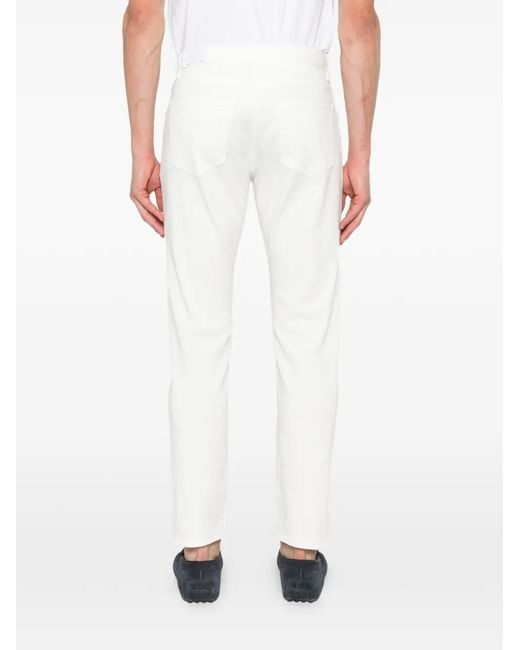 Eleventy White Five-Pocket Jeans for men