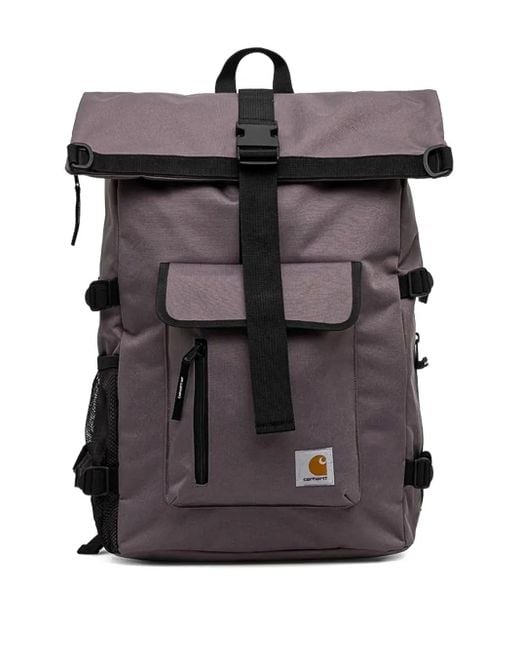 Mochila Philis con tope vuelto Carhartt de color Black