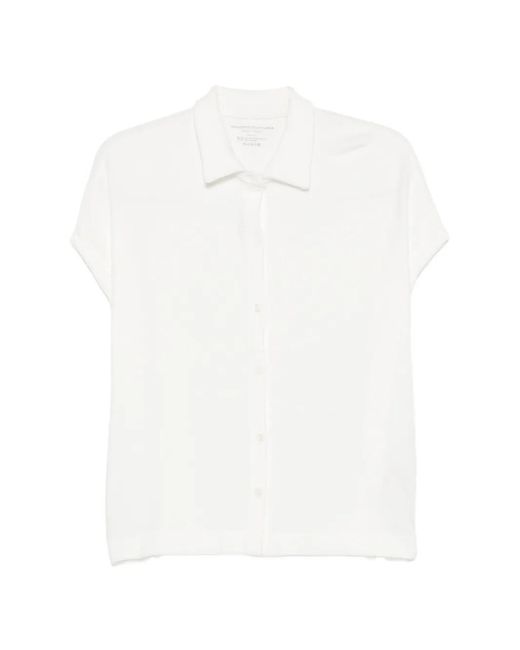 Majestic Filatures White Short-Sleeve Shirt