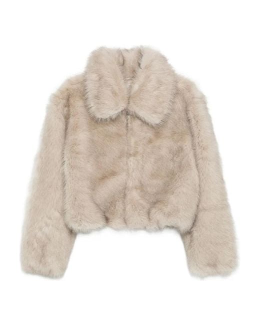 The Frankie Shop Hope エコファーコート Frankie Shop Hope エコファーコート ナチュラル | Lyst