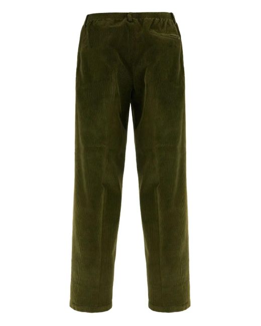 Cellar Door Green Corduroy Trousers for men