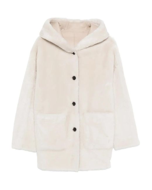 Arma White Hooded Pocket Jacket