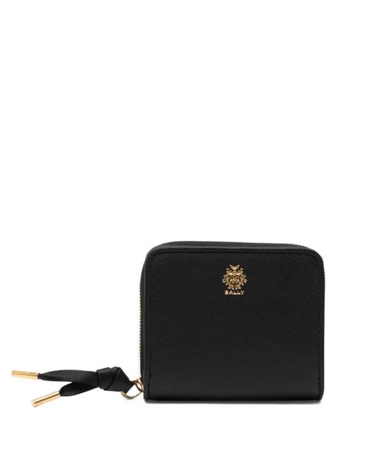 Bally Black Essential Logo-Plaque Wallet