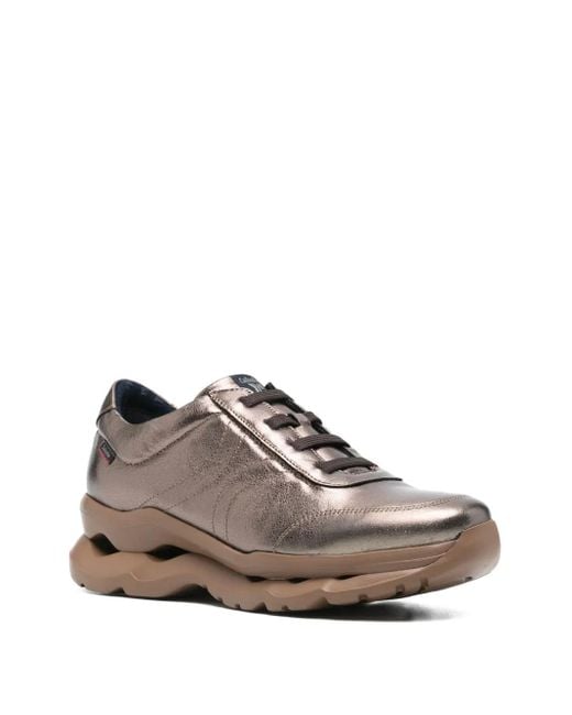 Callaghan Brown Leather Sneakers