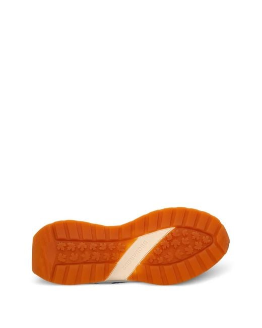 DSquared² White Logo Lace-Up Sneakers for men