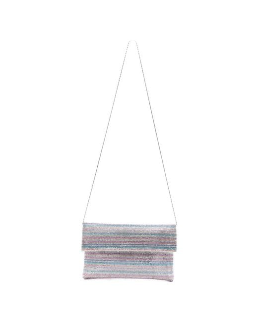 Twentyfourhaitch White Nyalis Embellished Clutch Bag
