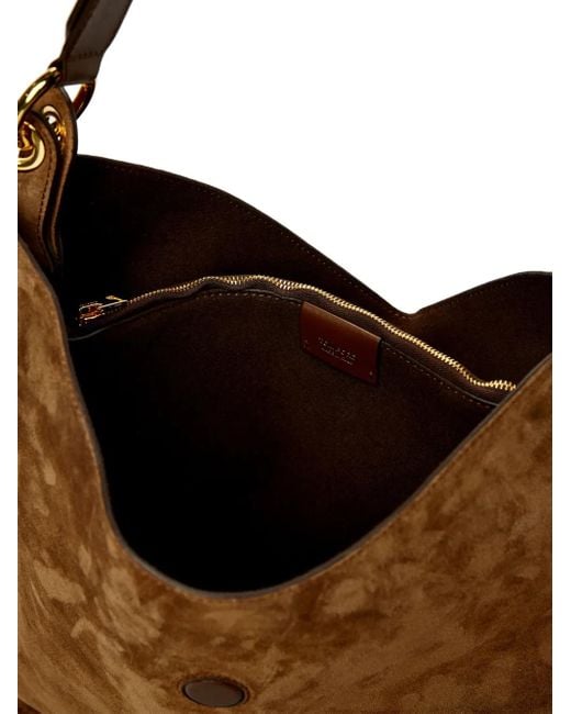 Tom Ford Brown Small Tara Suede Shoulder Bag