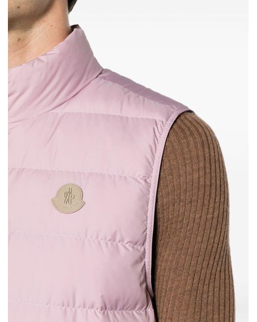 Moncler Pink Treompan Down-feather Gilet for men