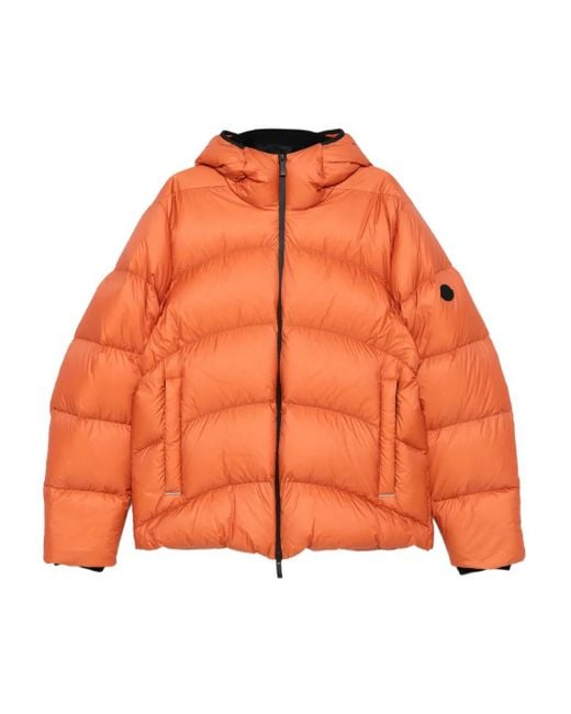 Moncler Orange Doudoune Fulcran À Capuche for men