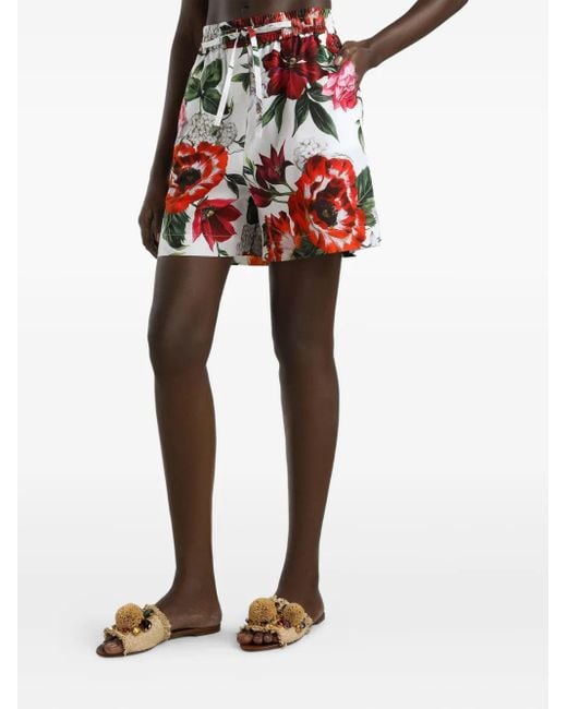 Dolce & Gabbana Red Klassische Shorts