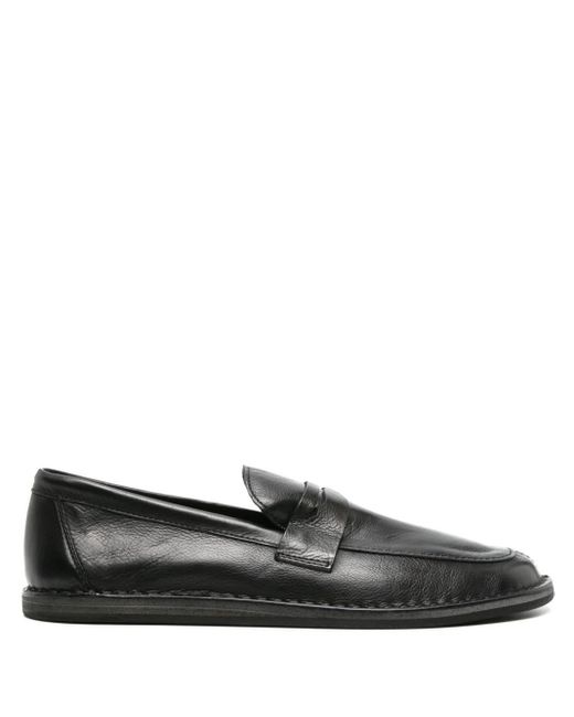 The Row Black Cary Penny-Loafer