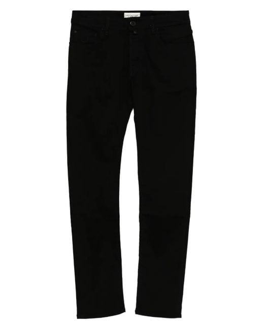 Jacob Cohen Black Five-Pocket Jeans for men