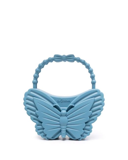 forBitches Blue Butterfly Tote Bag