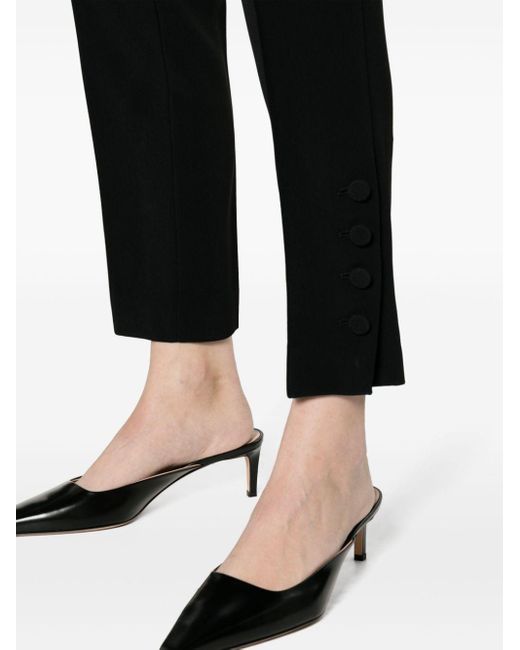Ermanno Scervino Black Tailored Cropped Trousers