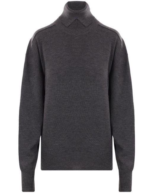 Burberry Gray Turtleneck Sweater