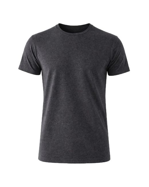 Patrick Assaraf Black Crew-Neck T-Shirt for men