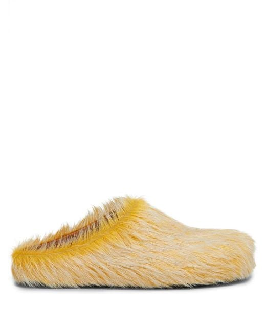 Marni Yellow Fussbett Mules