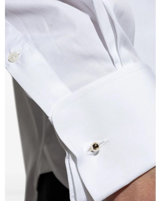 Tom Ford White Pleated-Front Shirt for men