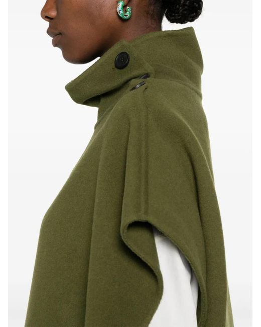 Fabiana Filippi Green Sleeveless Coat