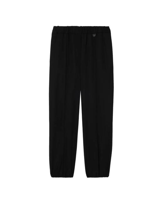 Burberry Black Wool Jogging Pants