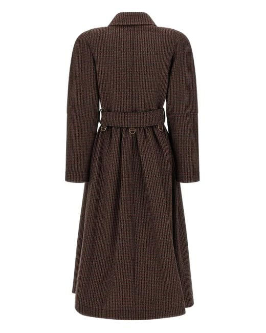 Chloé Brown Double-Breasted Coat Coats And Trench Coats