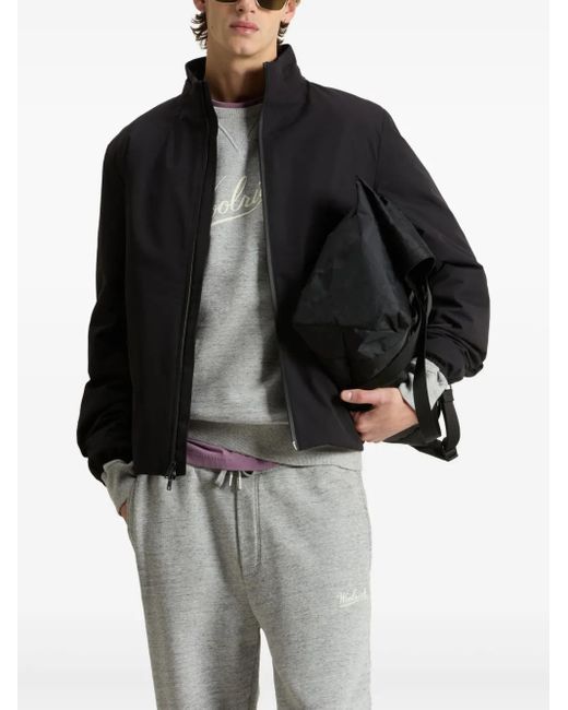 Woolrich Black Double-Layered Bomber Jacket for men