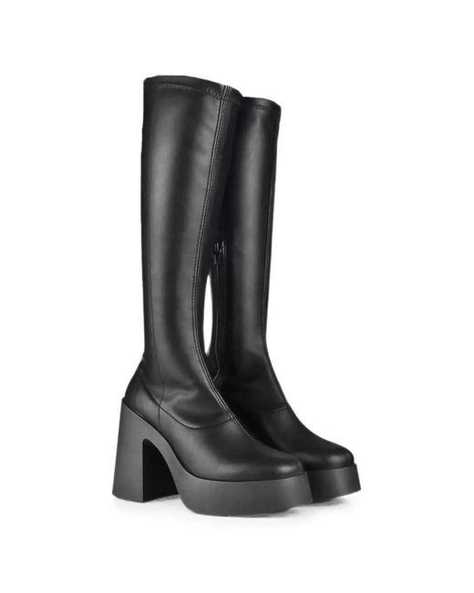 Altercore Black Sofia Platform Boots