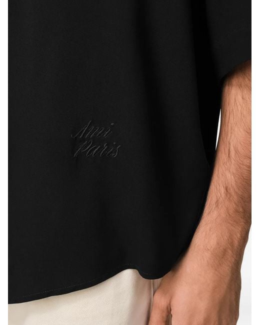 AMI Black Loose Shirt for men