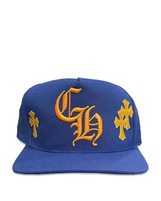 Chrome Hearts Blue Cross Patch Baseball Hat for men