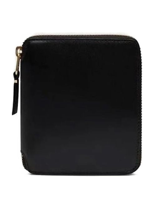 Comme des Garçons Black Zip-Around Polka-Dot Wallet for men