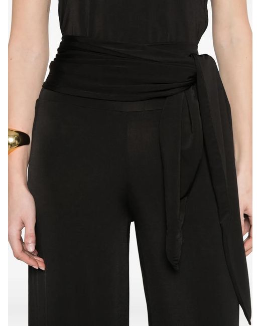 Marella Black Abete Tie-Waist Pants Set (Set Of Two)