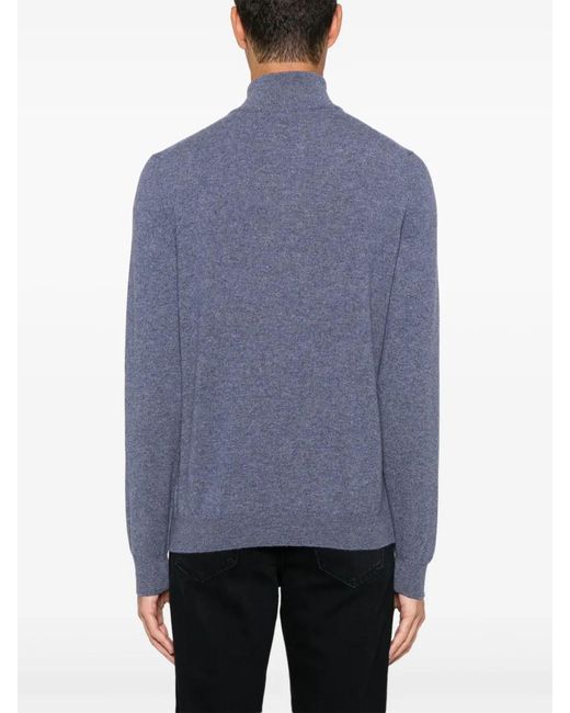 Fedeli Blue Favonio Sweater for men