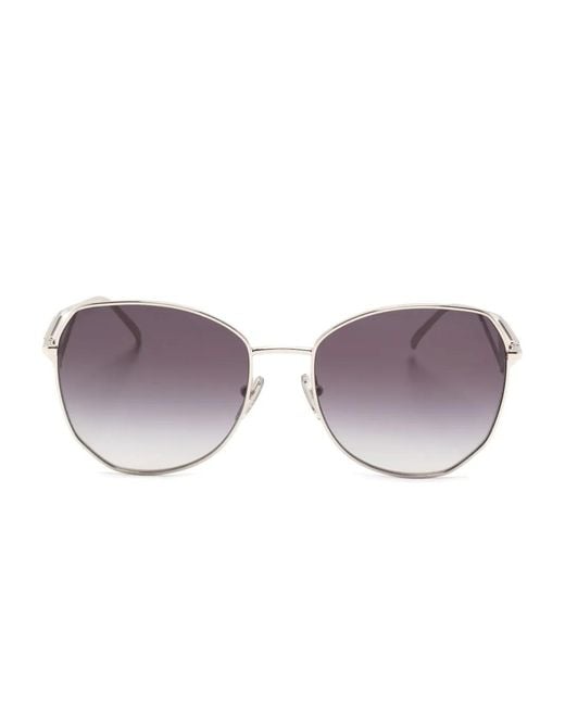Prada Purple Gradient Oversized-Frame Sunglasses
