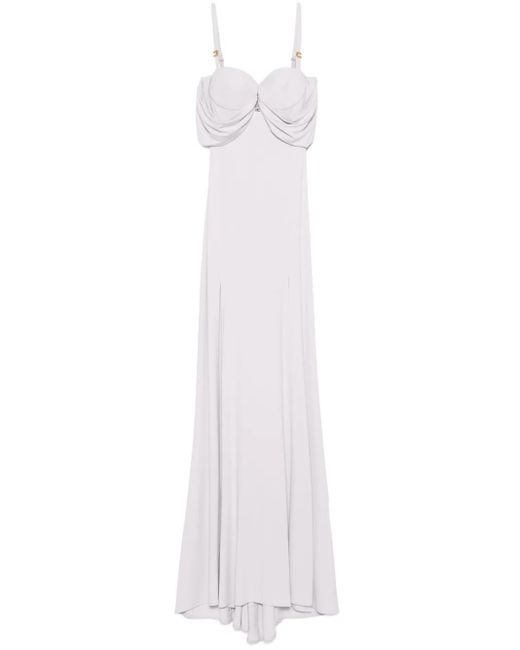 Elisabetta Franchi White Abendkleid im Bustier-Style