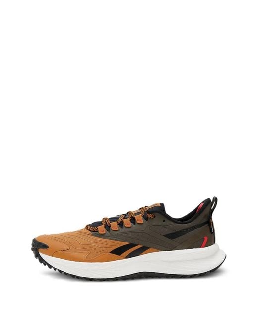 Reebok Brown Mesh-Panelled Sneakers