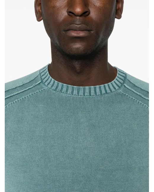Rrd Green Cotton Sweater for men