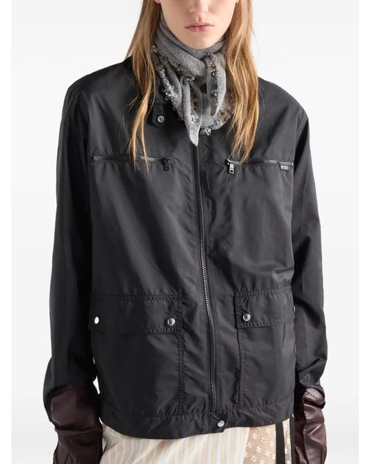 Prada Black Lightweight Re-Nylon Blouson Jacket
