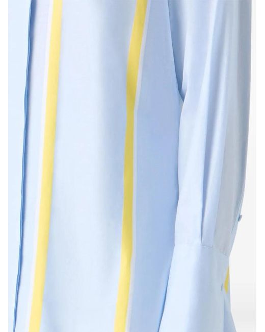 Akris Punto Blue Long-Sleeve Shirt