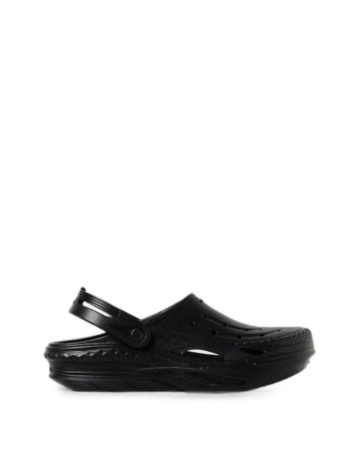 CROCSTM Black Off Grid Perforated Slingback Sneakers