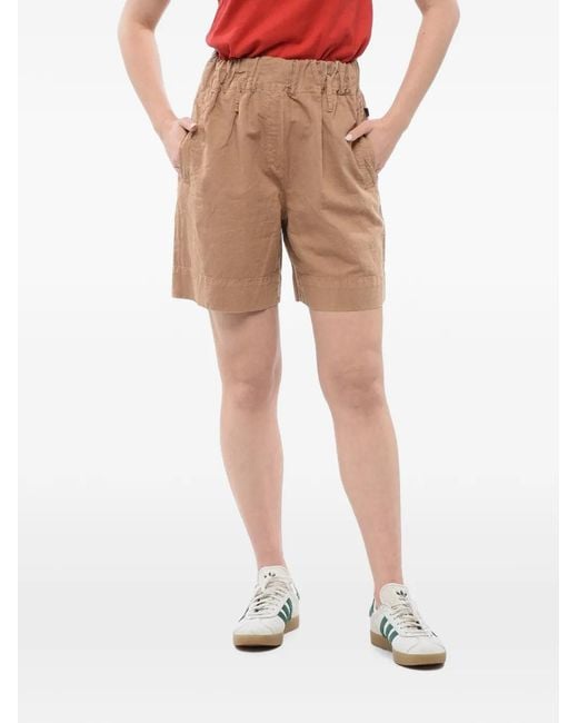 Woolrich Natural Elasticated-Waist Shorts