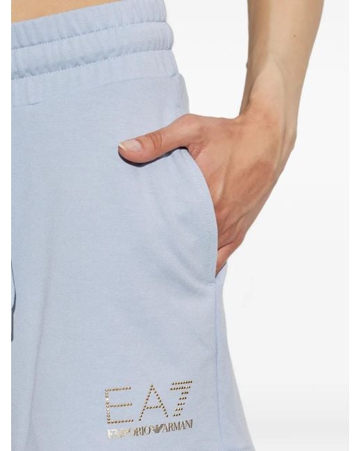 EA7 Evolution Shorts Met Trekkoord in het Blue