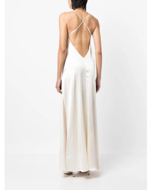 Vestido sin mangas largo Michelle Mason de color White