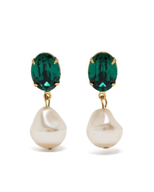 Jennifer Behr Green Tunis Pearl Earring