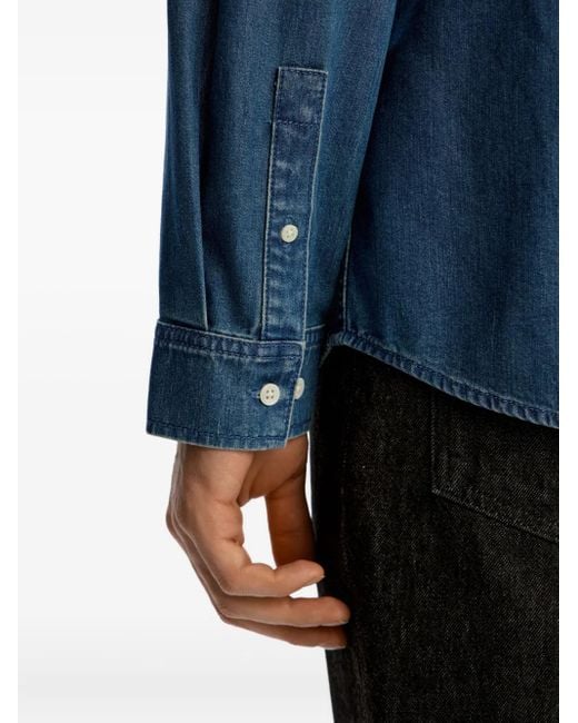 12 STOREEZ Blue Buttoned Denim Shirt for men