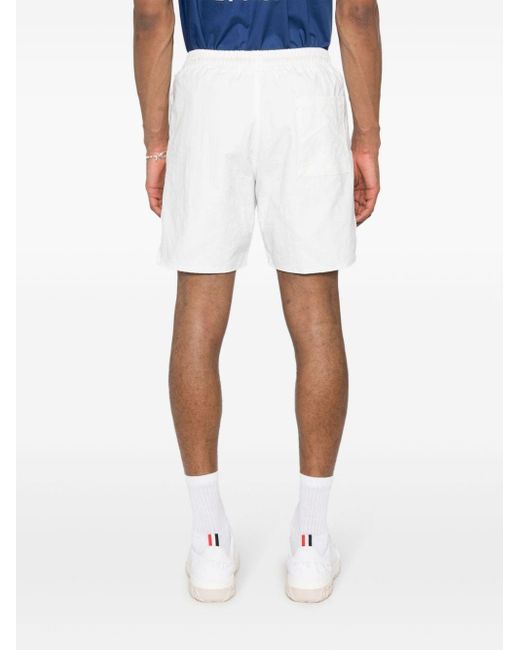 Rhude White Logo-print Track Shorts - Men's - Nylon/polyester for men