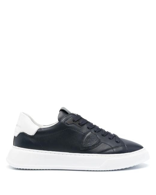 Philippe Model Temple Sneakers Met Logopatch in het Blue voor heren