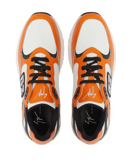 Giuseppe Zanotti Orange Trainers for men