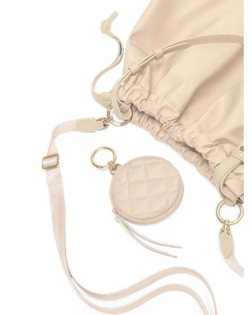 MZ Wallace Natural Waverly Drawstring Shoulder Bag
