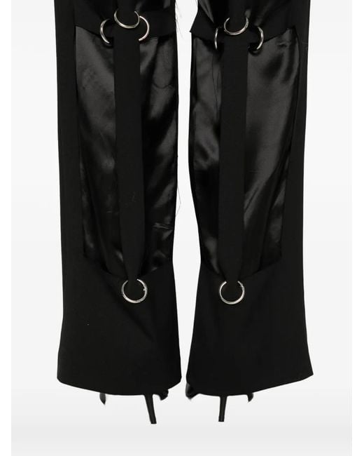 MEDEA Black Rings-detail trousers