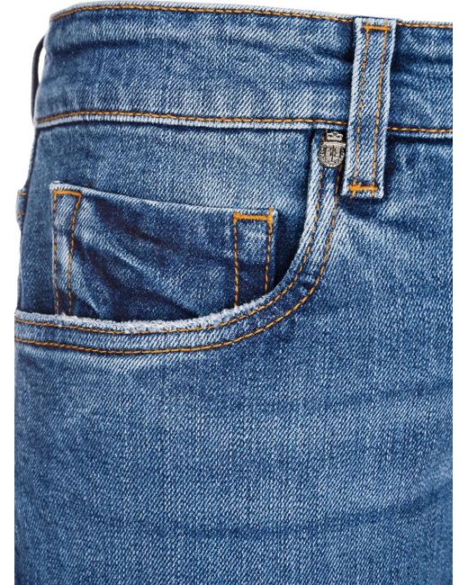 Billionaire Blue Pantalon Lion À Coupe Droite for men